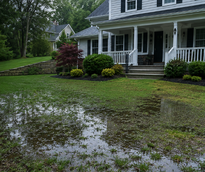 Waterlogged property